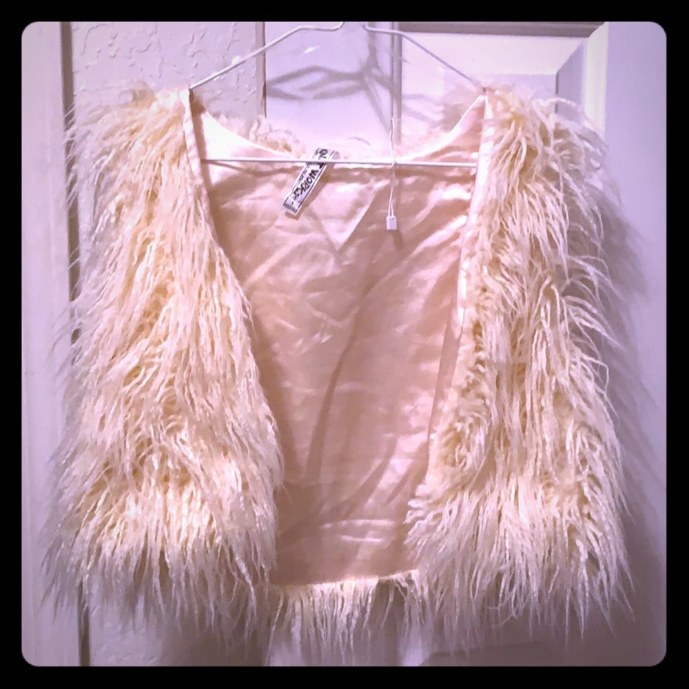 Girls Faux Fur Shag Vest